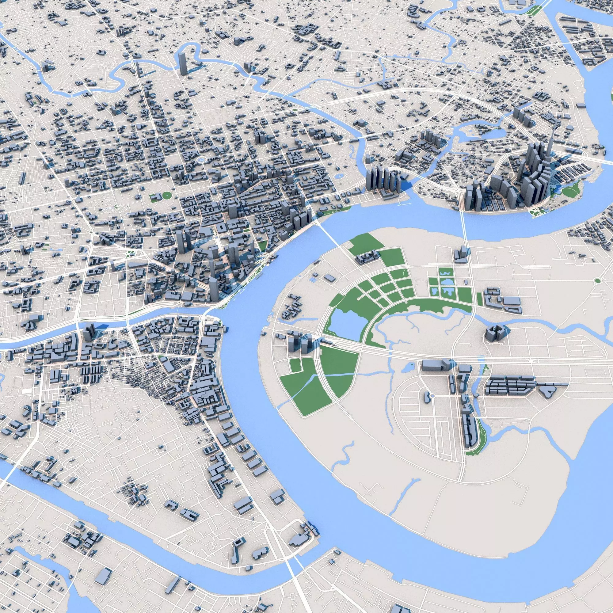 Ho Chi Minh City Vietnam 3D model_0