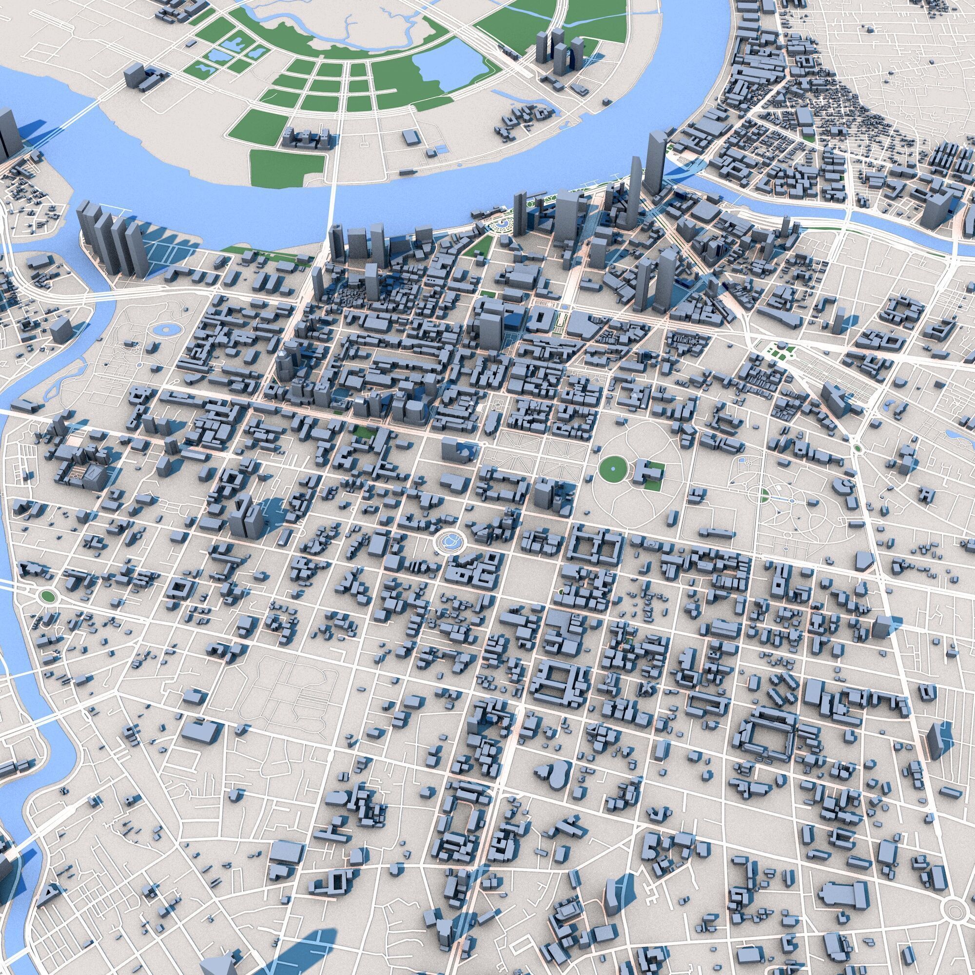 Ho Chi Minh City Vietnam 3D model_8