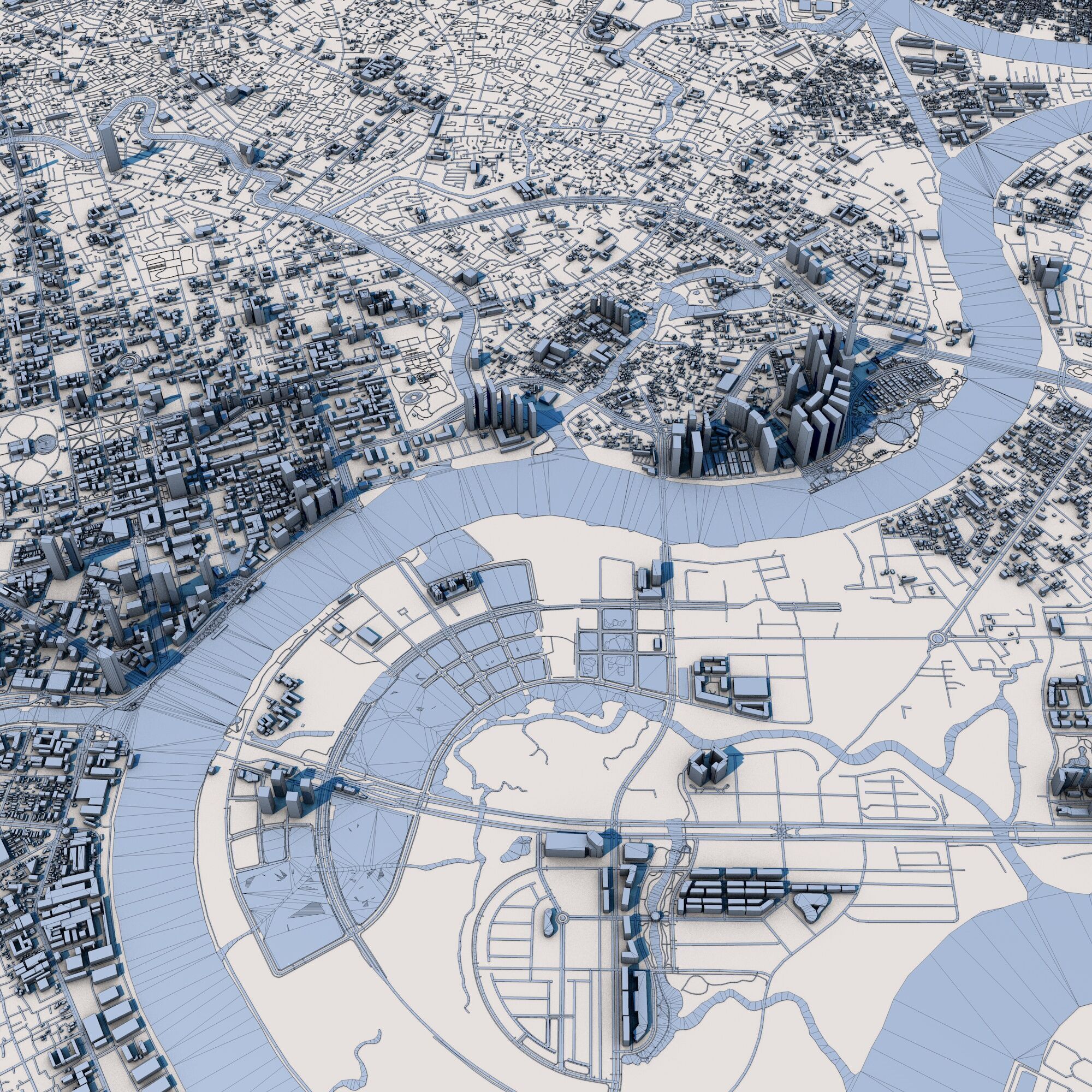 Ho Chi Minh City Vietnam 3D model_9