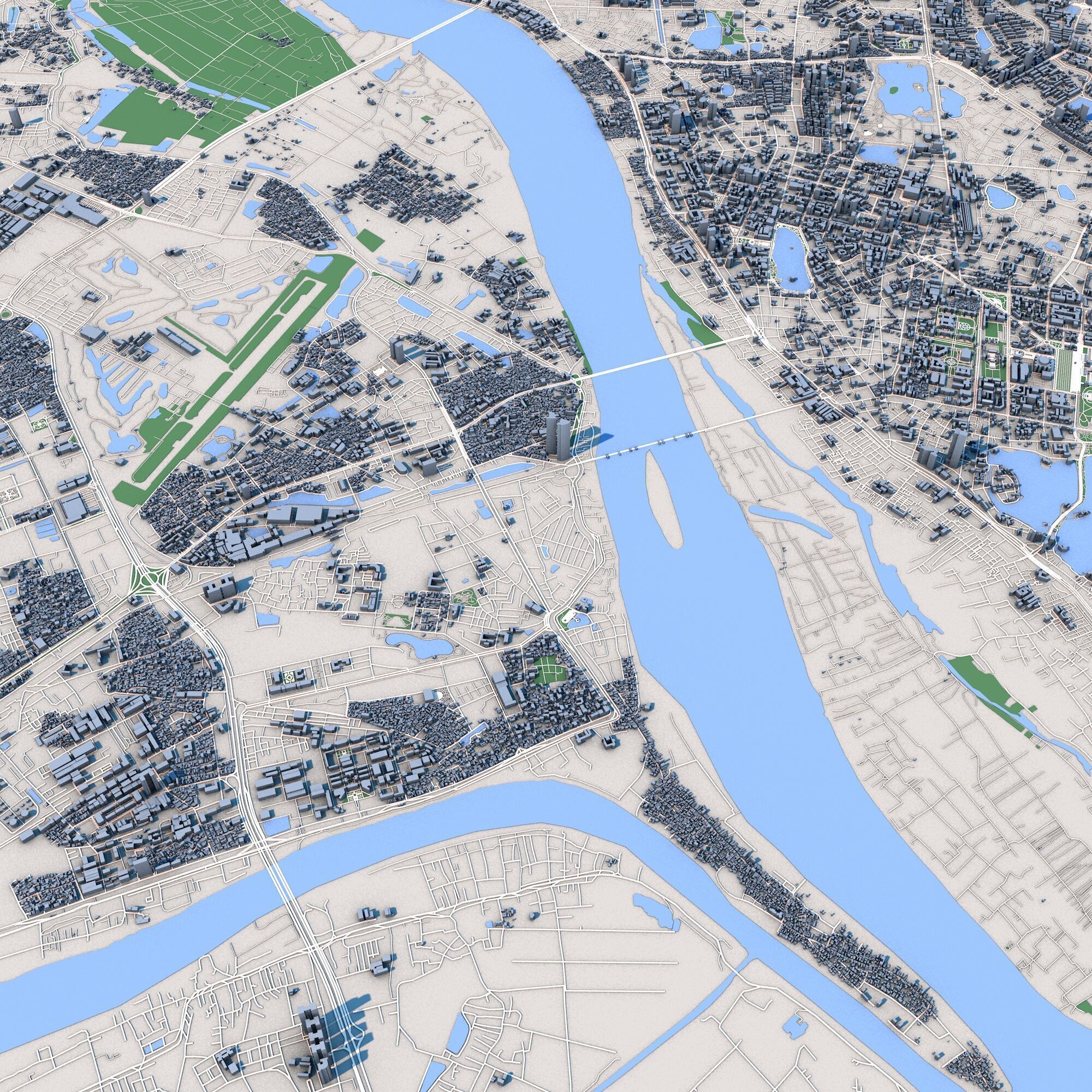 Hanoi City Vietnam 3D model_7