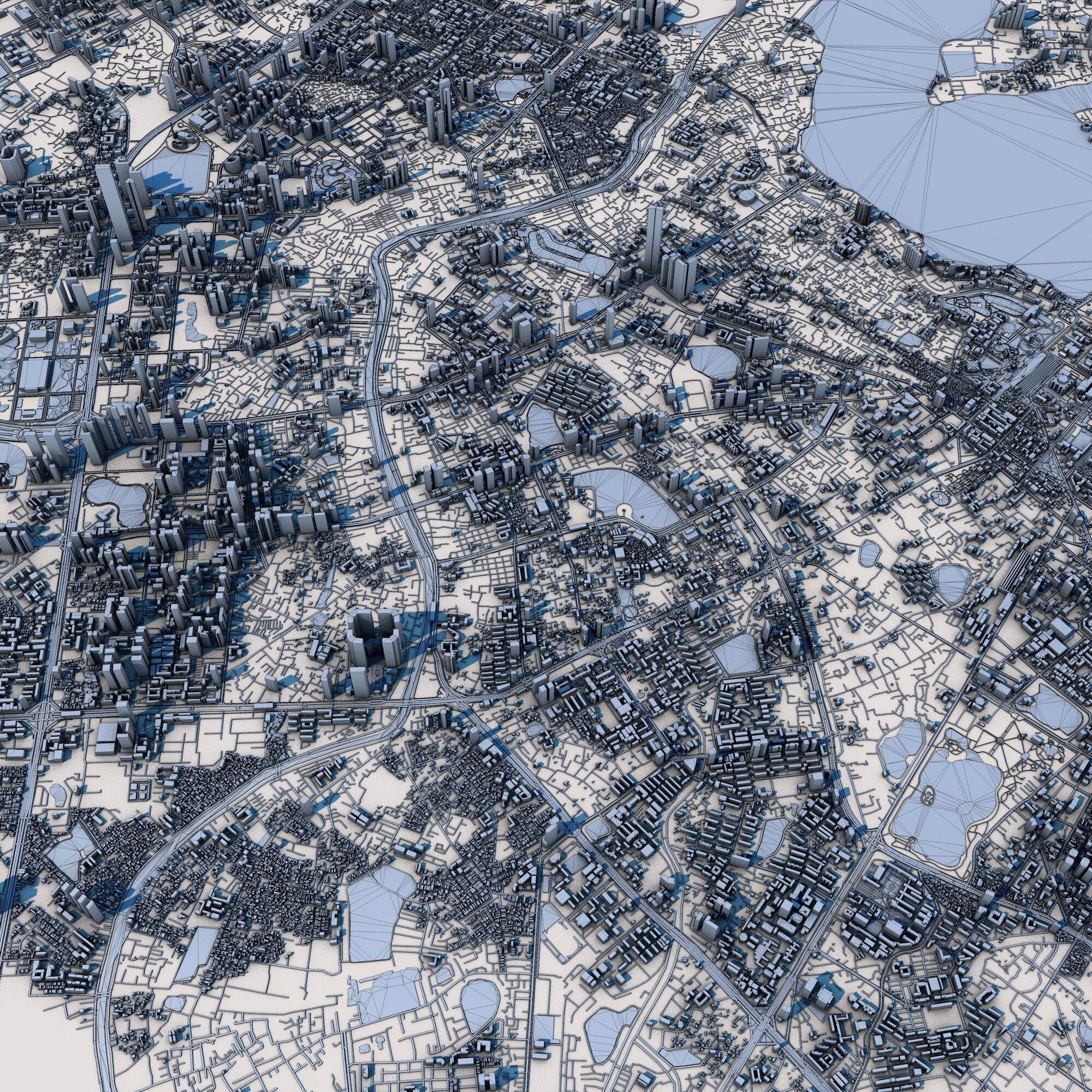 Hanoi City Vietnam 3D model_11