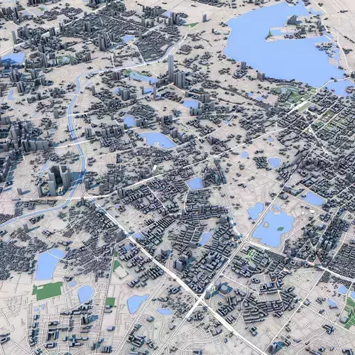 Hanoi City Vietnam 3D model