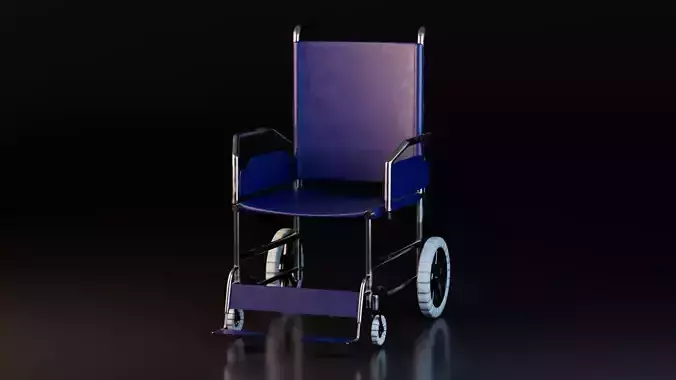 Wheelchair Low-poly 3D model