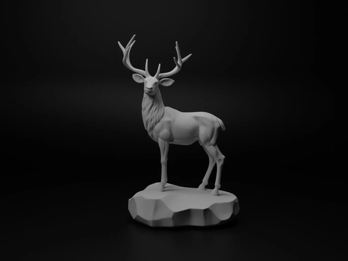 Deer Animal Figure 3D print model_0