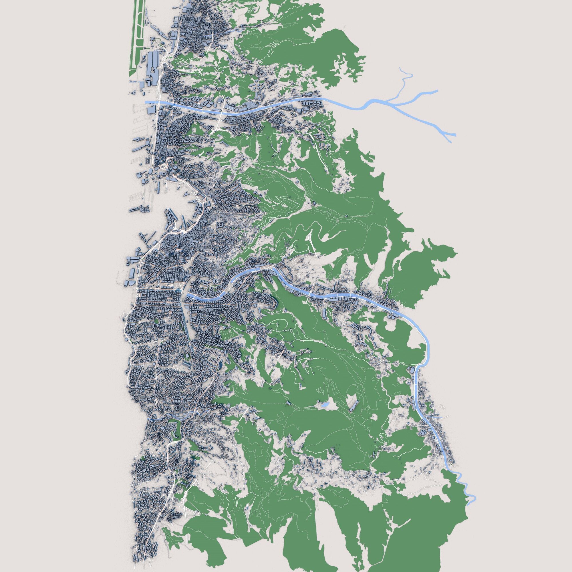 Genoa City Italy 3D model_1