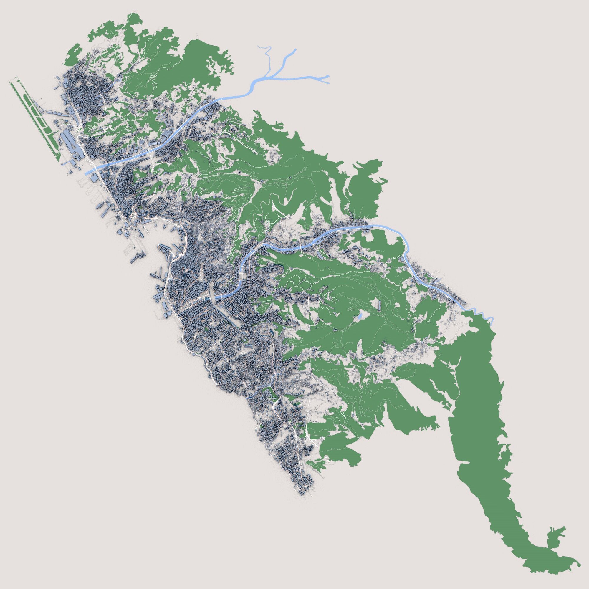 Genoa City Italy 3D model_2