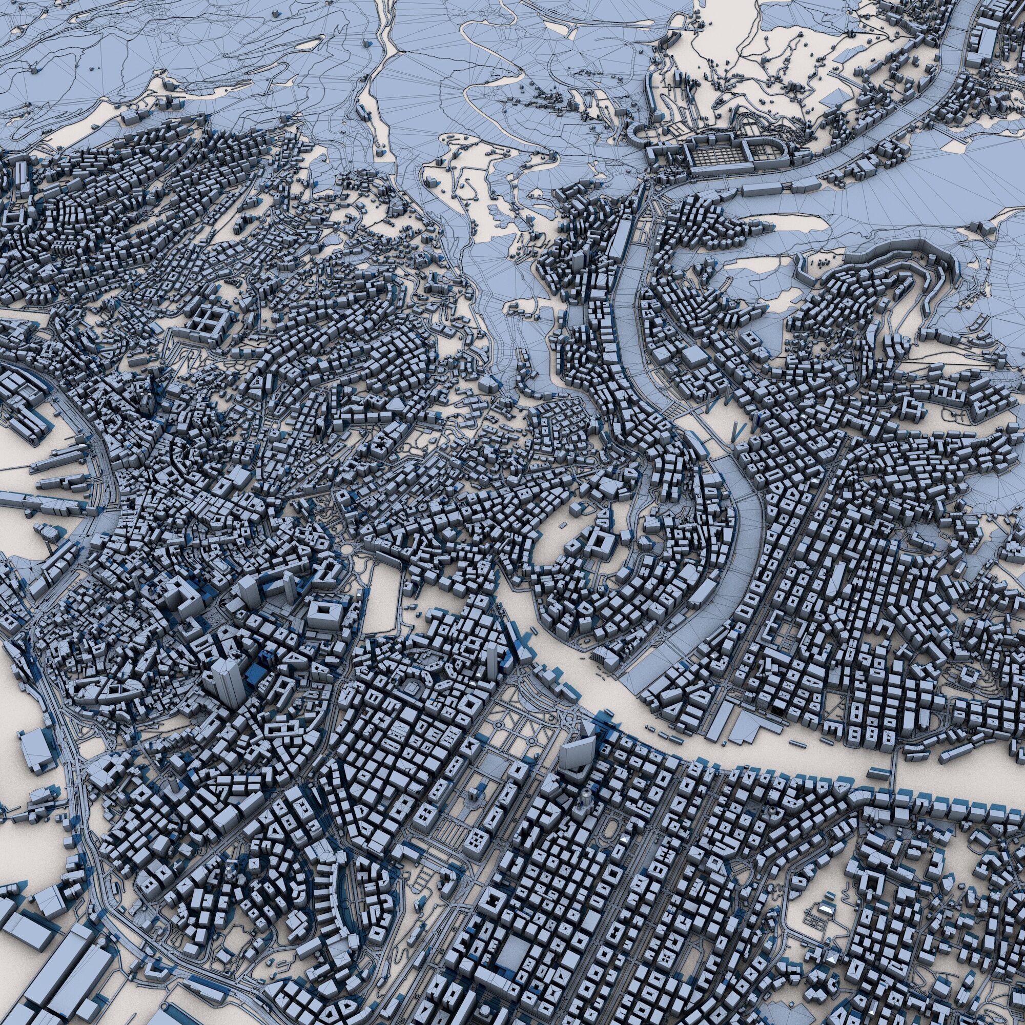 Genoa City Italy 3D model_11