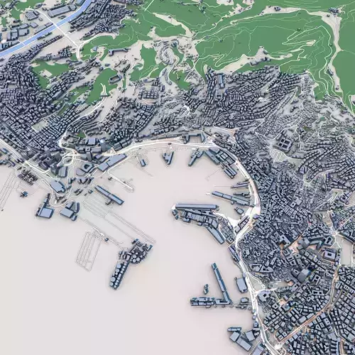Genoa City Italy 3D model