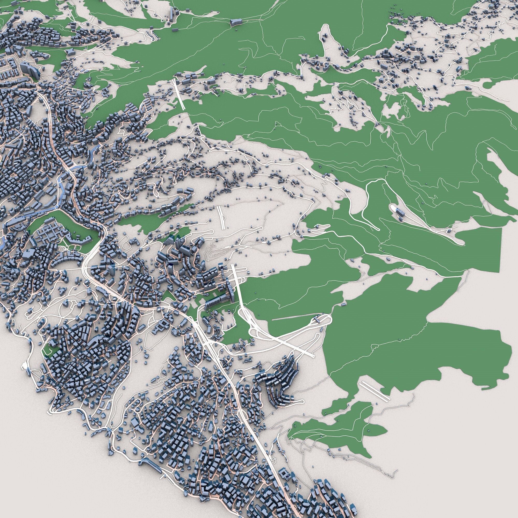 Genoa City Italy 3D model_5