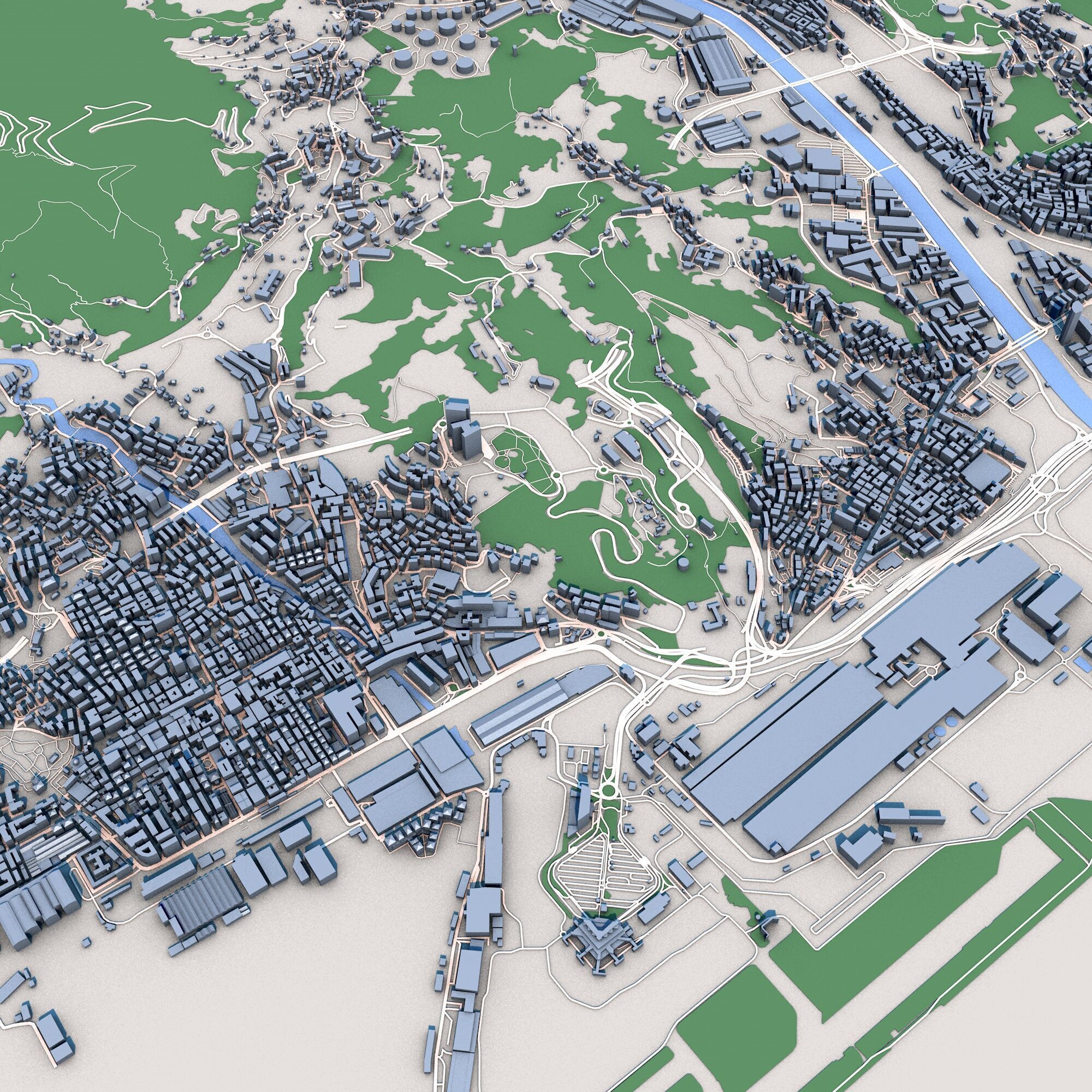 Genoa City Italy 3D model_9