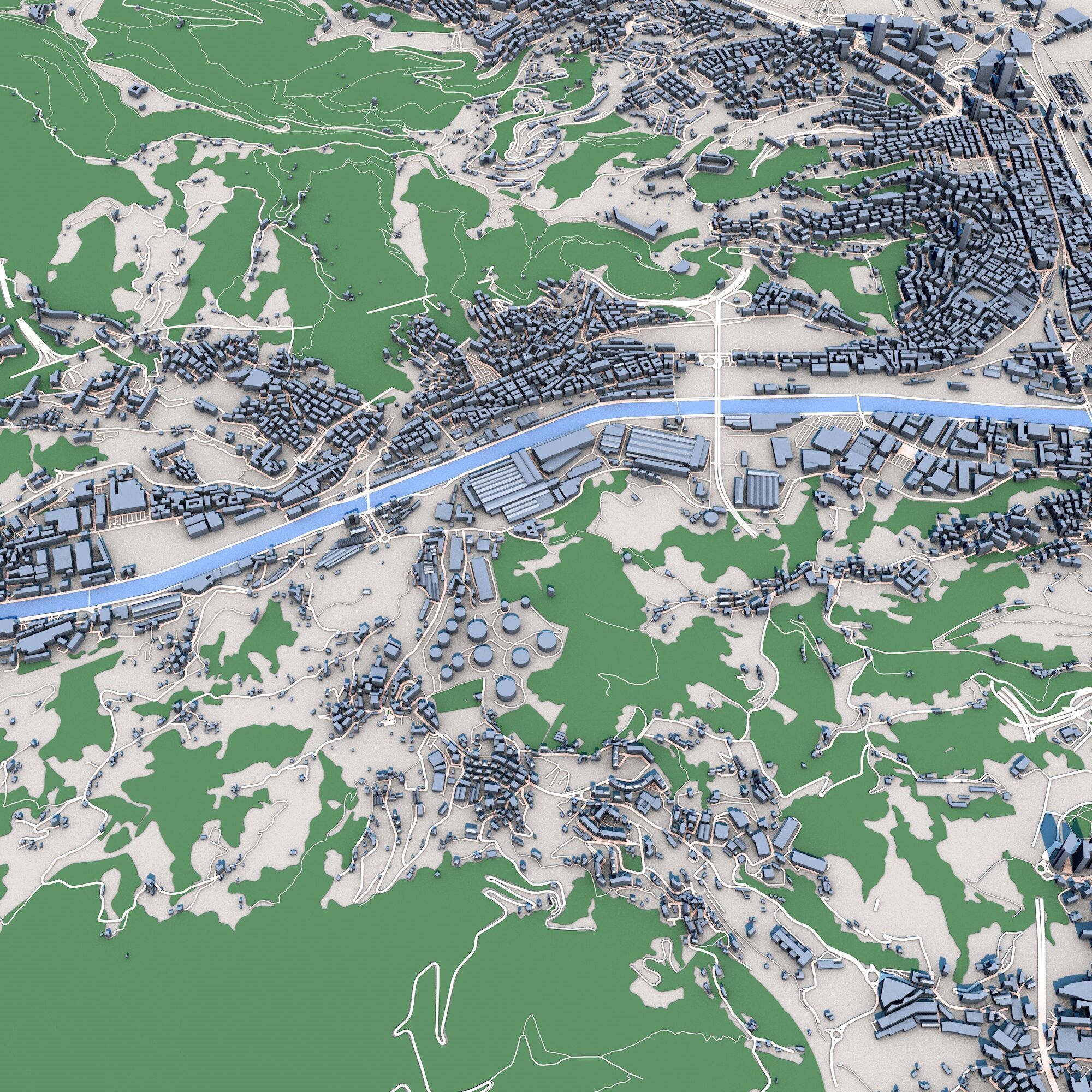 Genoa City Italy 3D model_8