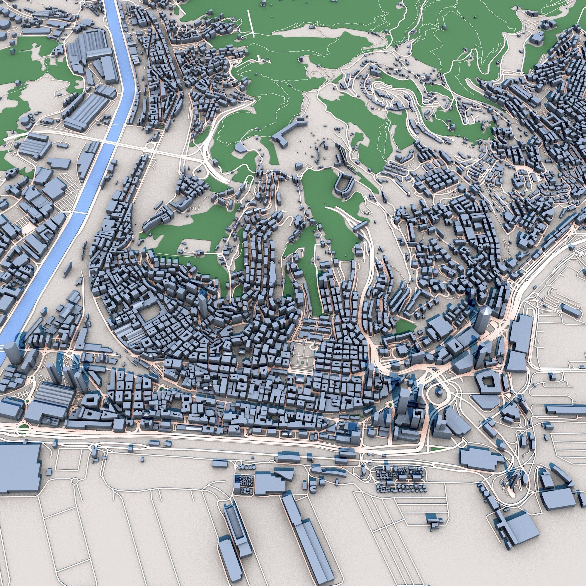 Genoa City Italy 3D model_10