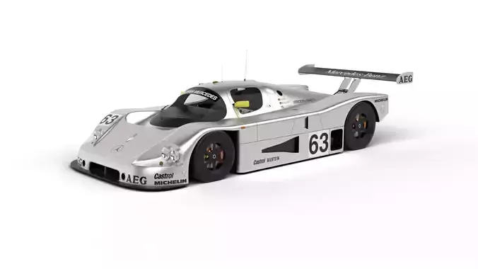 Mercedes Benz C9 1987 Sauber Racing 3d model 3D model