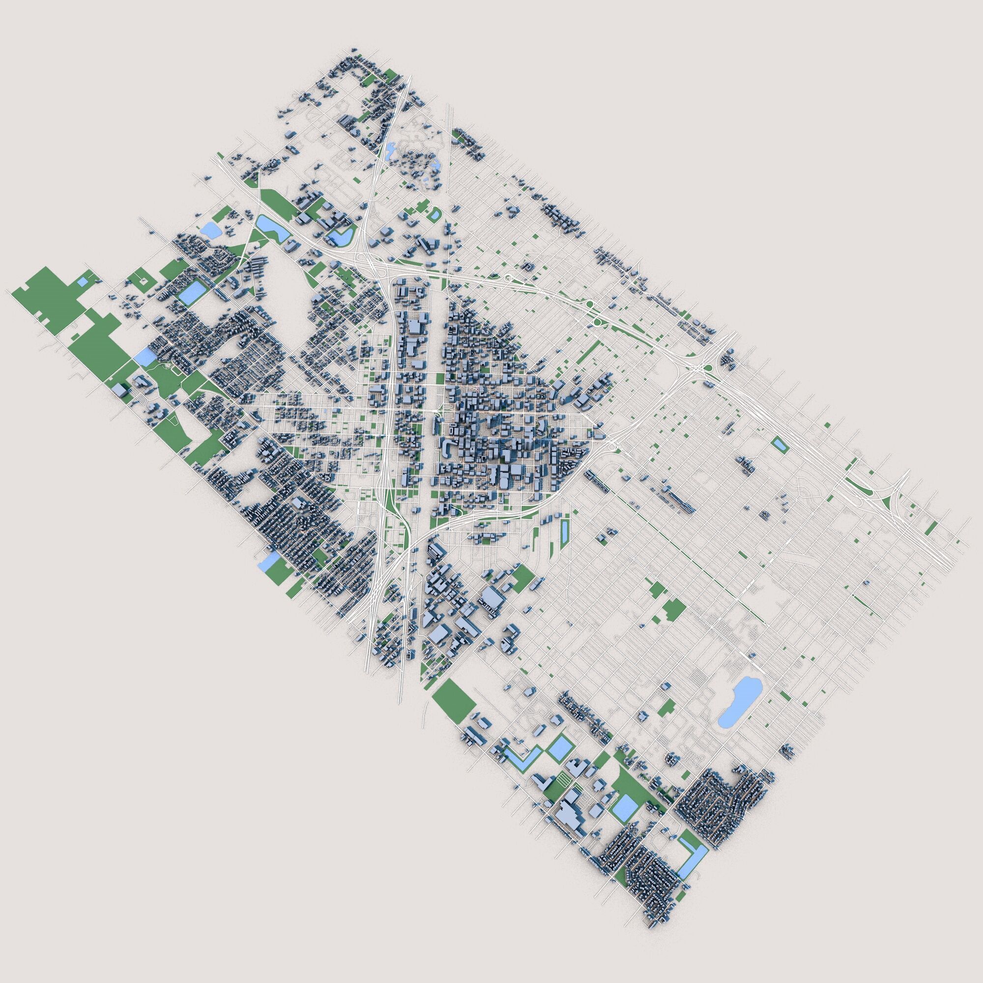 Fresno San Joaquin Valley California United States 3D model_1