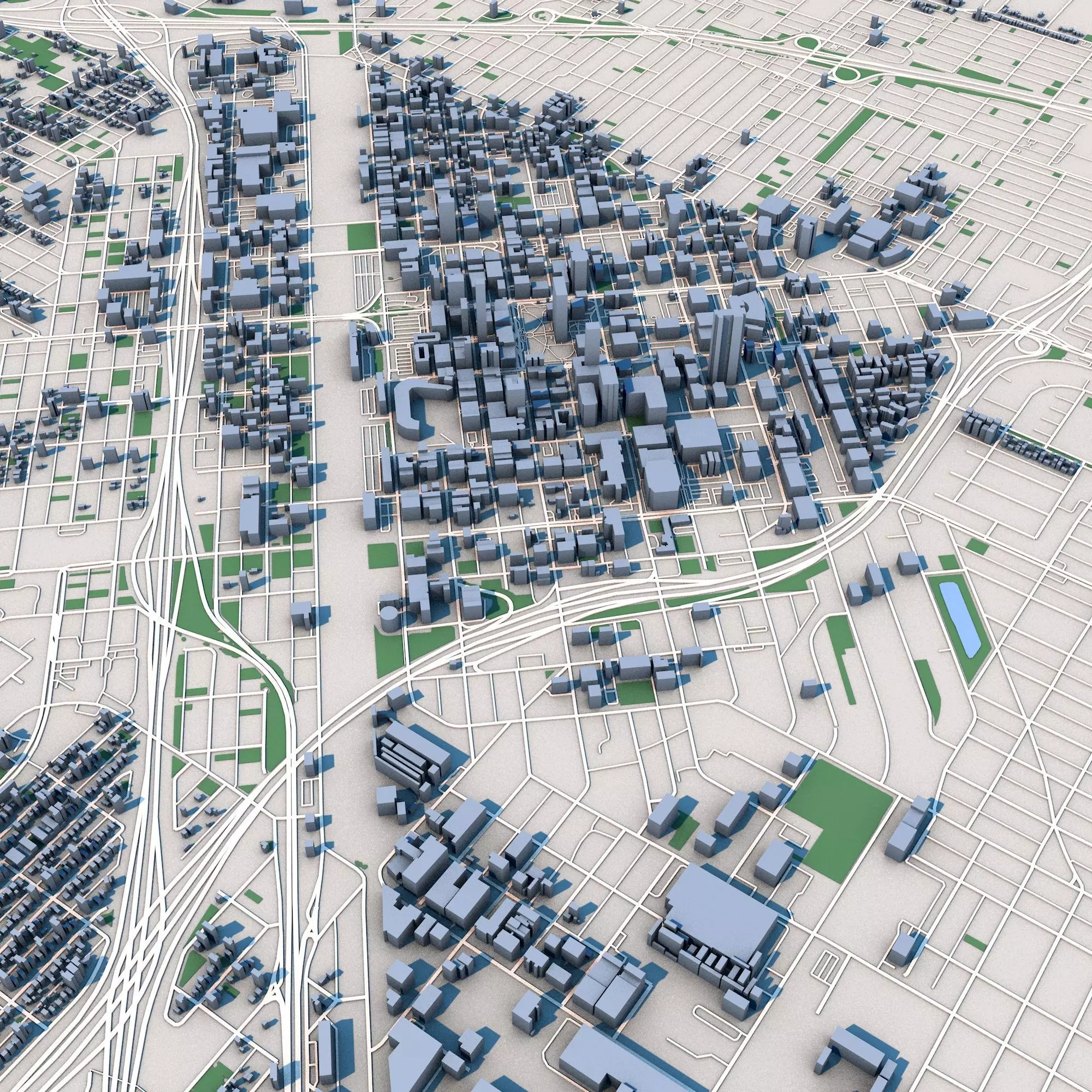 Fresno San Joaquin Valley California United States 3D model_0
