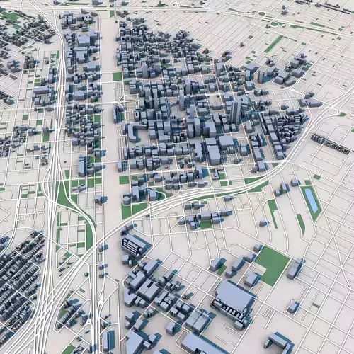 Fresno San Joaquin Valley California United States 3D model