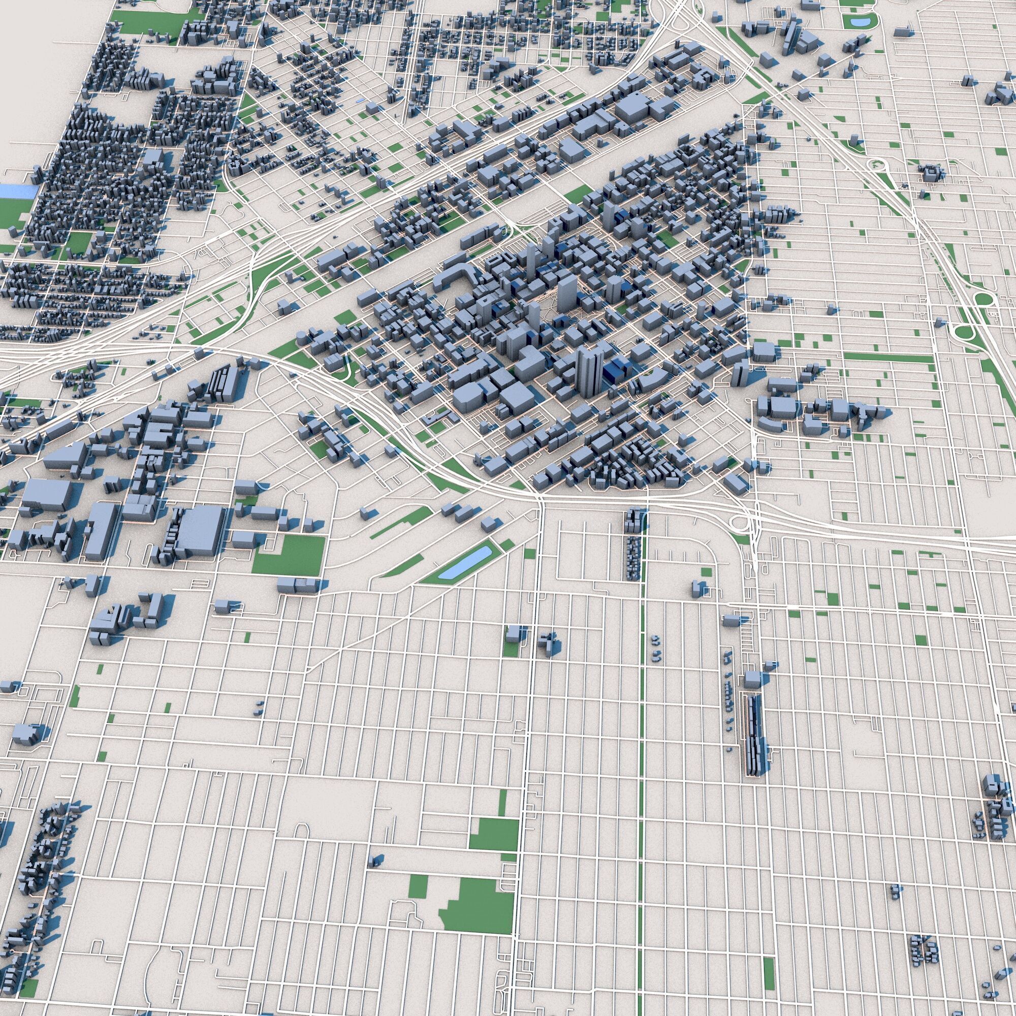 Fresno San Joaquin Valley California United States 3D model_3