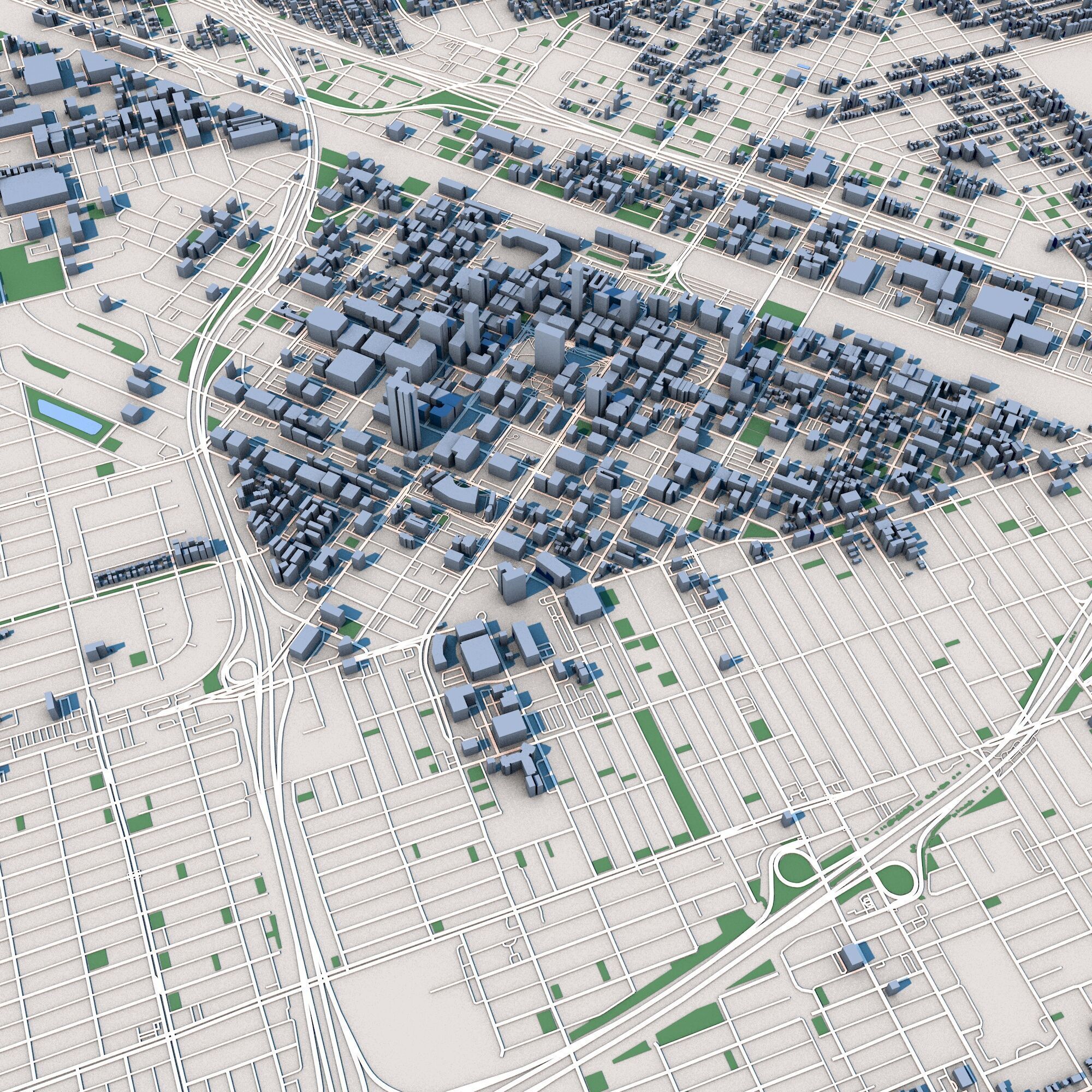 Fresno San Joaquin Valley California United States 3D model_4