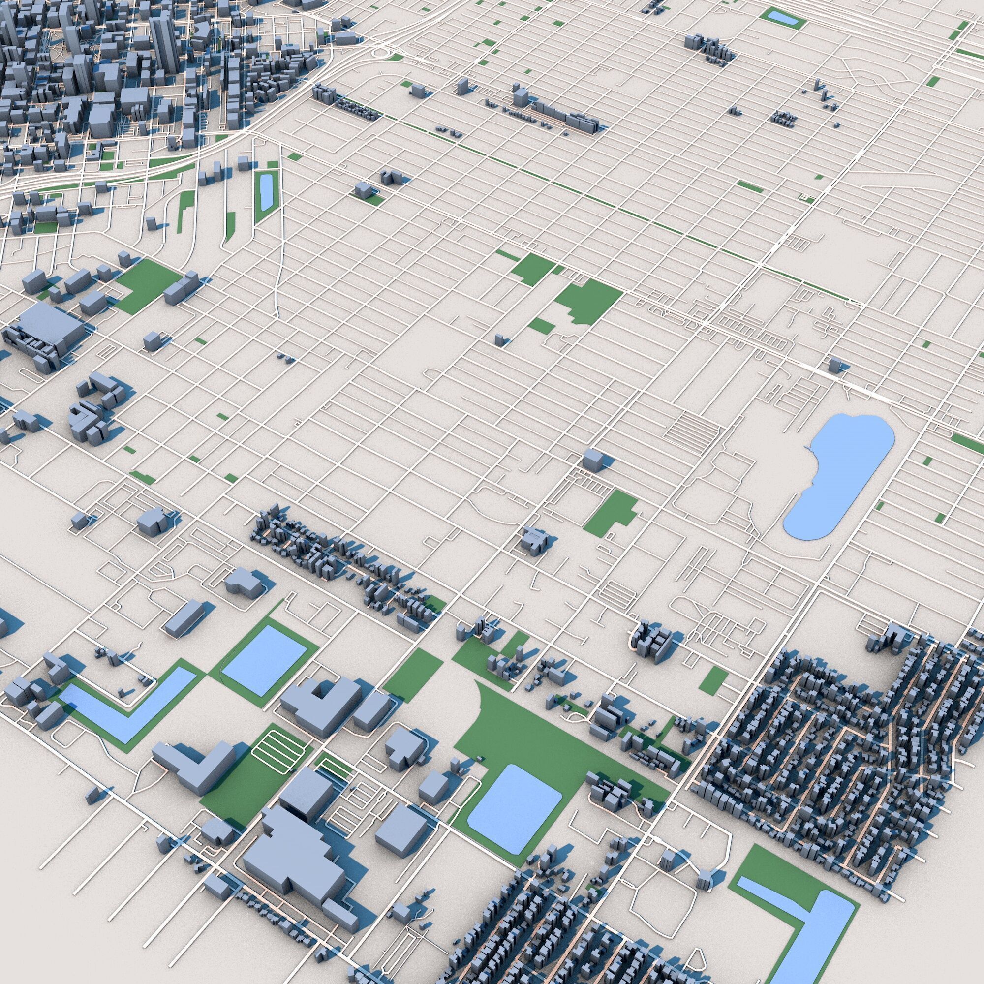 Fresno San Joaquin Valley California United States 3D model_2