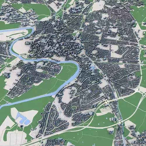 Chester City United Kingdom 3D model