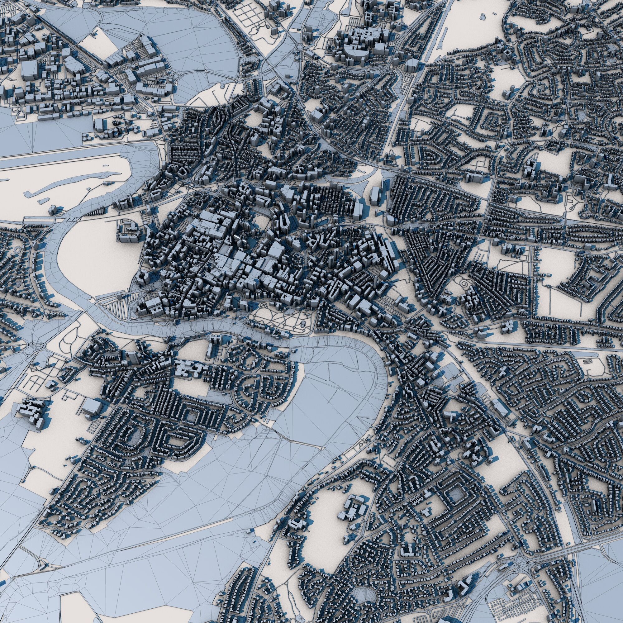 Chester City United Kingdom 3D model_9