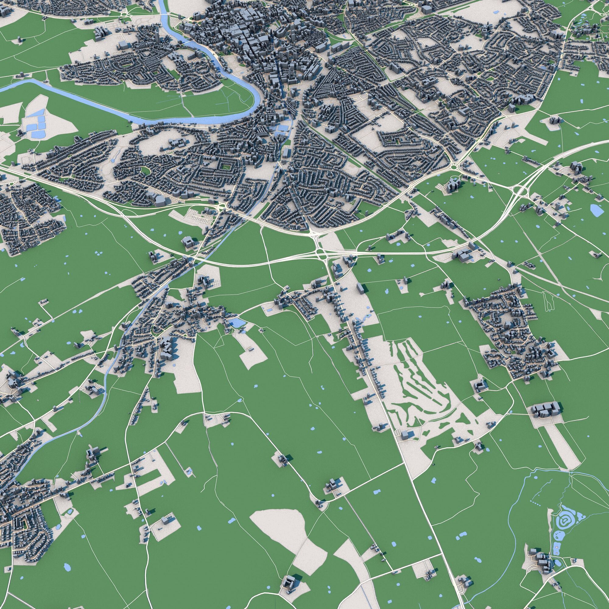 Chester City United Kingdom 3D model_5