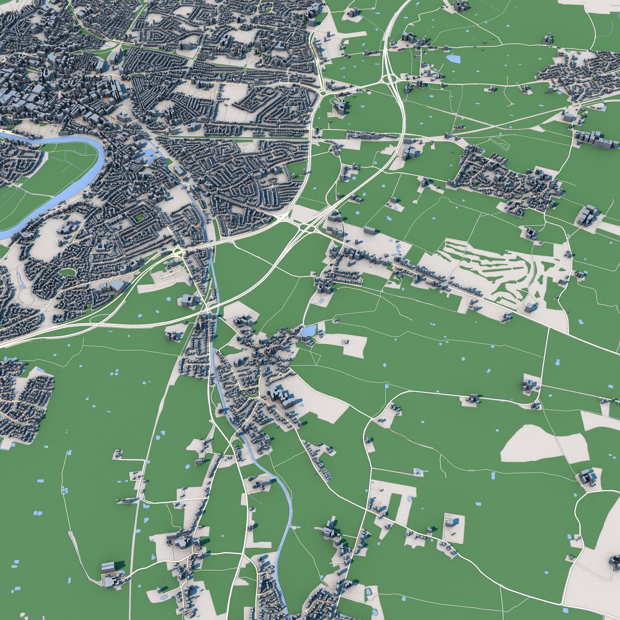 Chester City United Kingdom 3D model_4