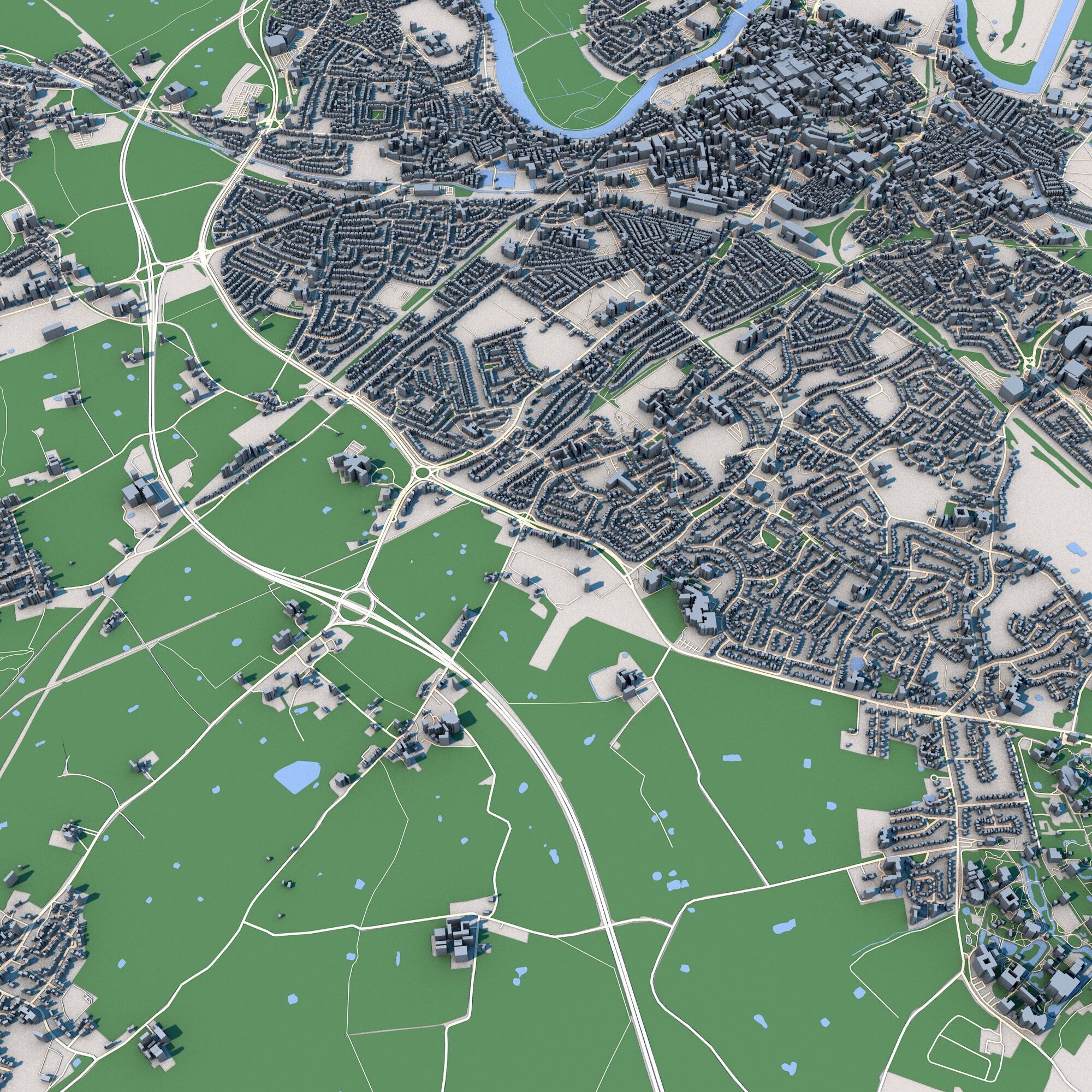 Chester City United Kingdom 3D model_7