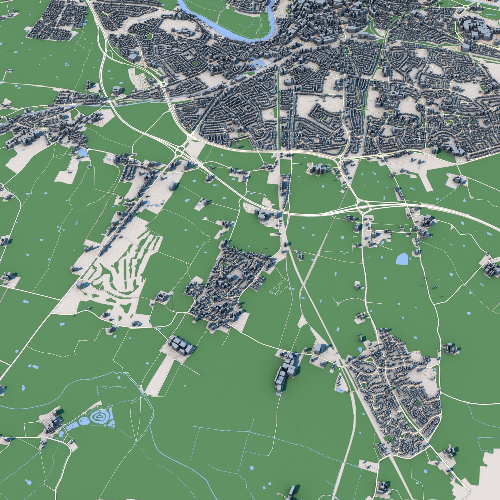 Chester City United Kingdom 3D model_6