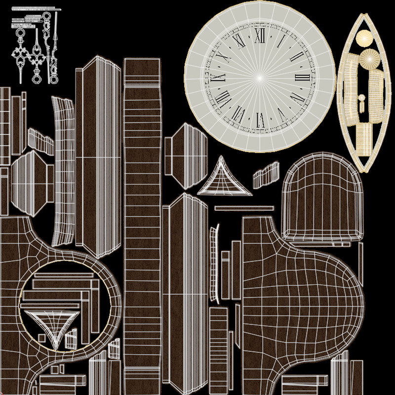 Retro Props Collection Low-poly 3D model_74