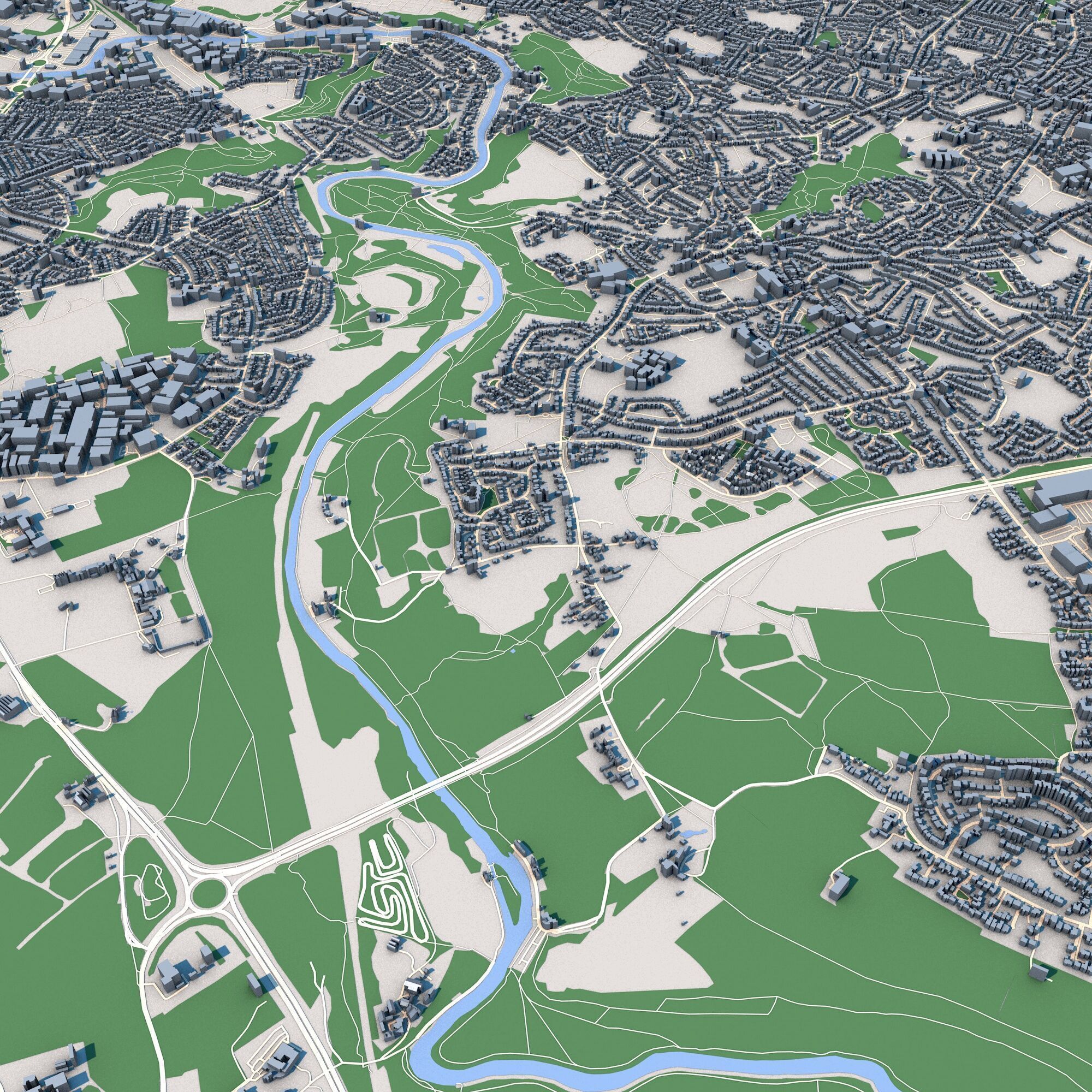 Bristol City United Kingdom 3D model_5