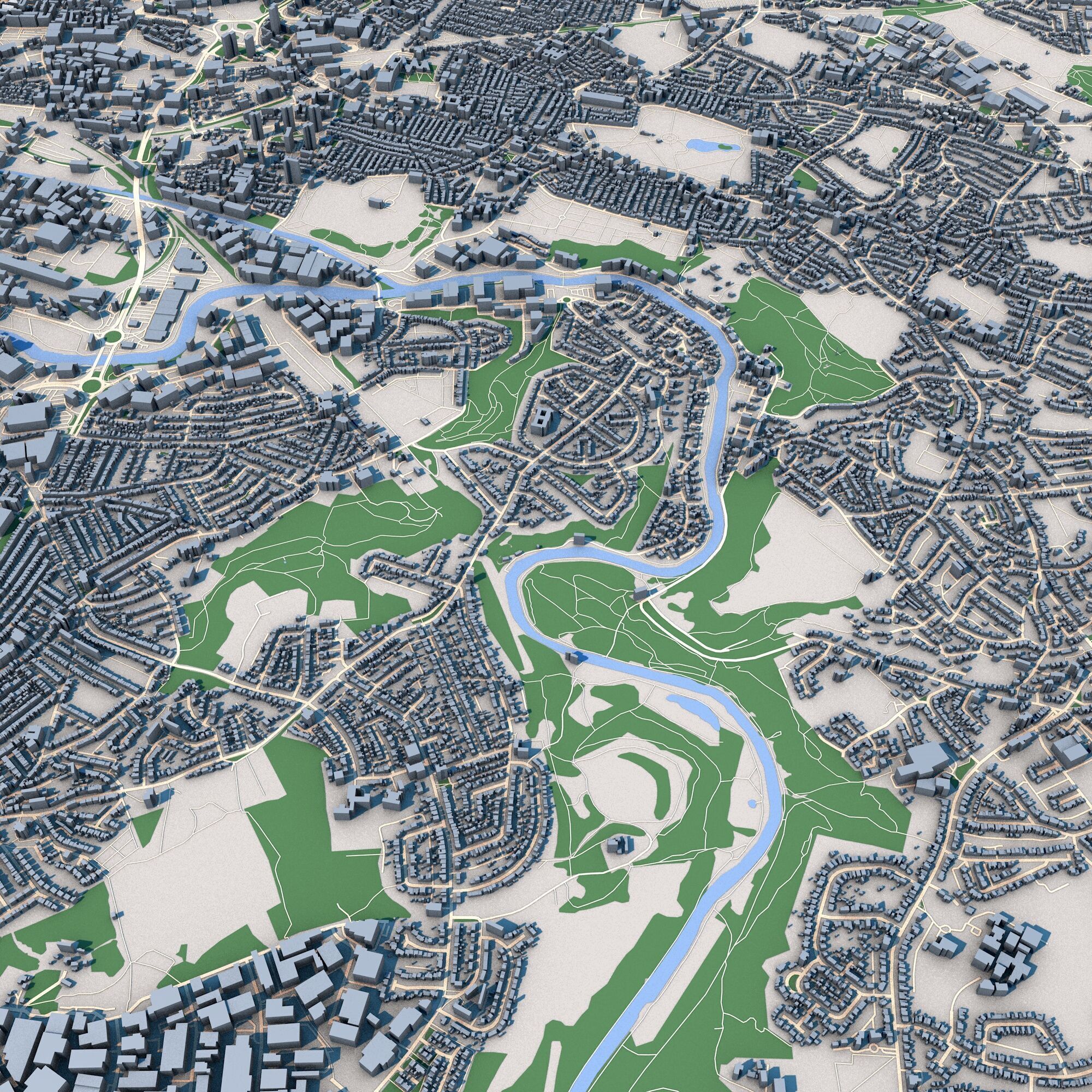 Bristol City United Kingdom 3D model_4