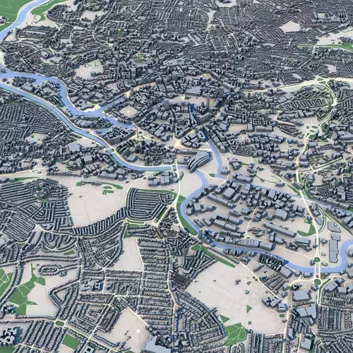 Bristol City United Kingdom 3D model