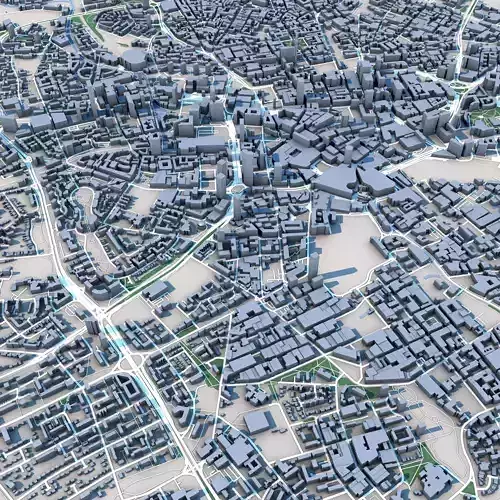 Birmingham City United Kingdom 3D model