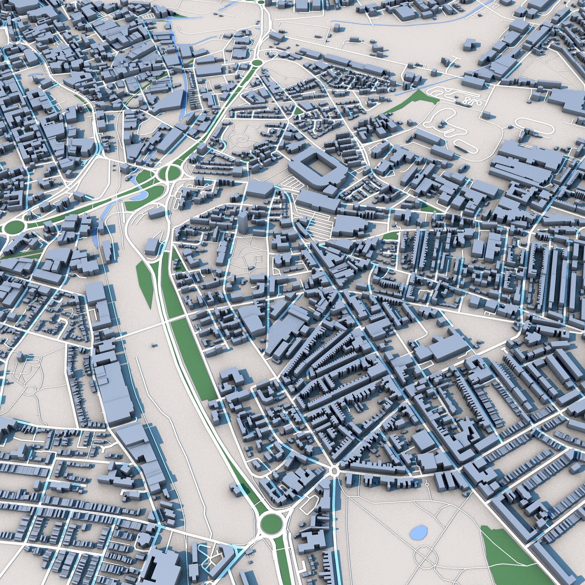 Birmingham City United Kingdom 3D model_5