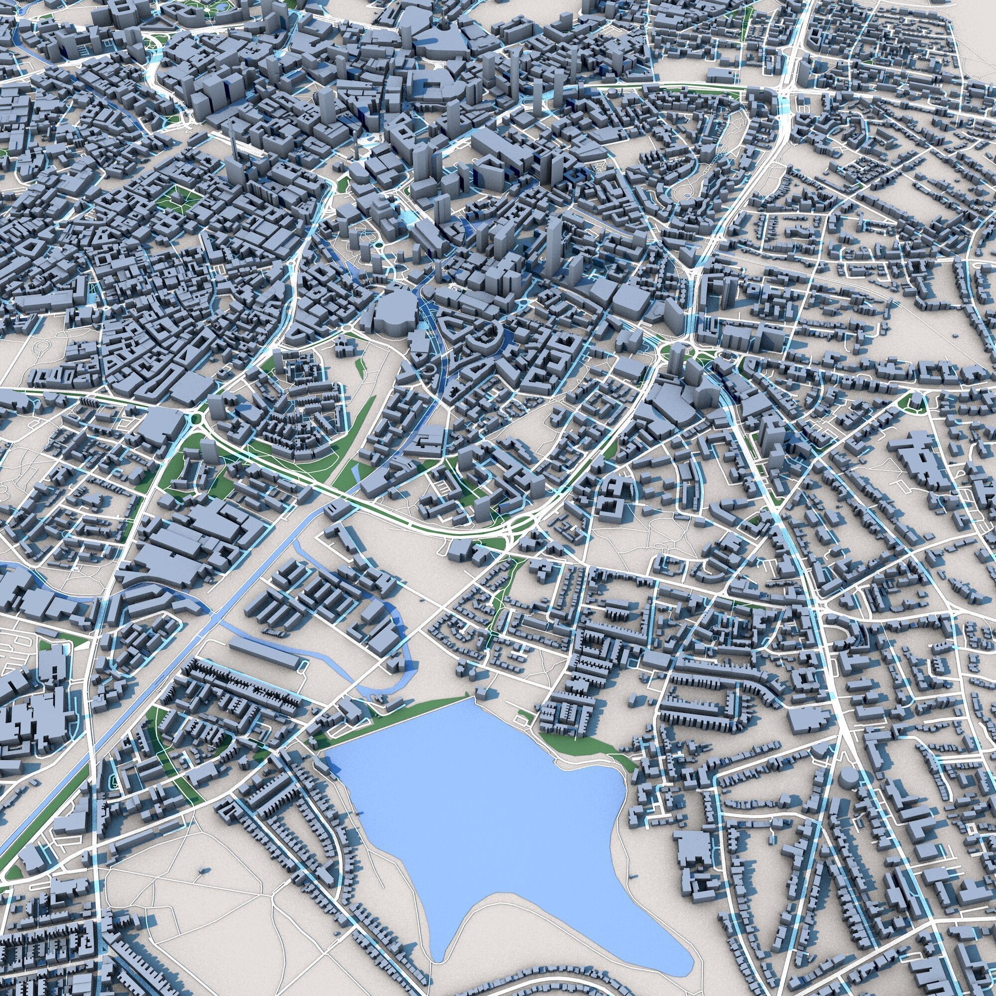 Birmingham City United Kingdom 3D model_9