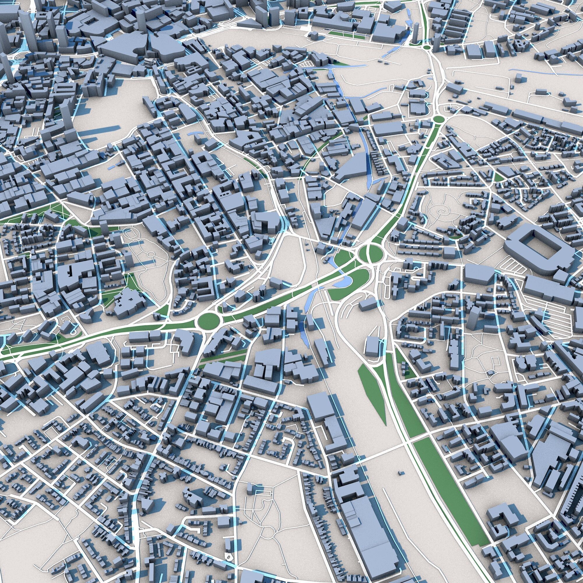 Birmingham City United Kingdom 3D model_4