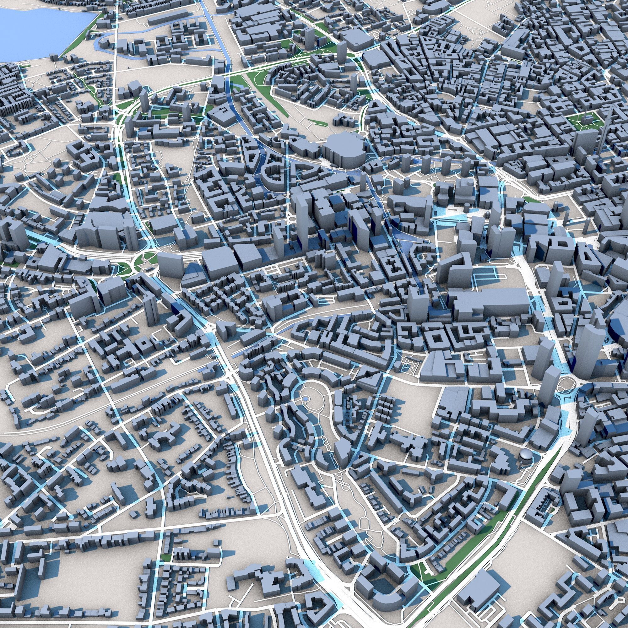 Birmingham City United Kingdom 3D model_2