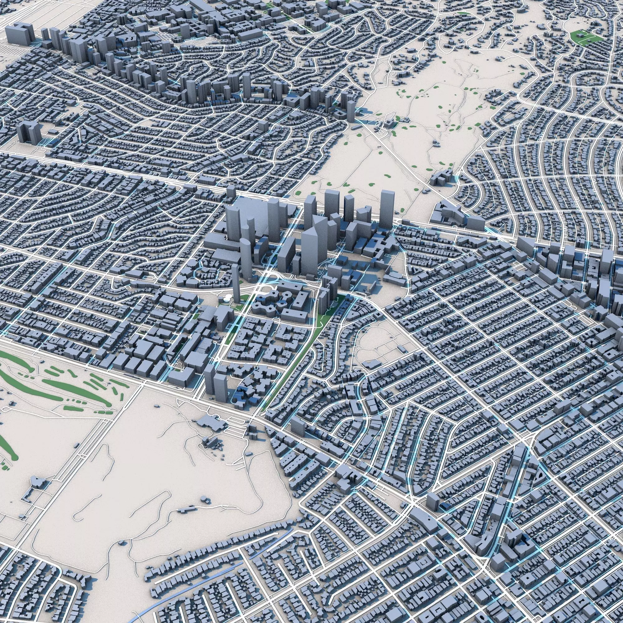 Beverly Hills City California 3D model_0