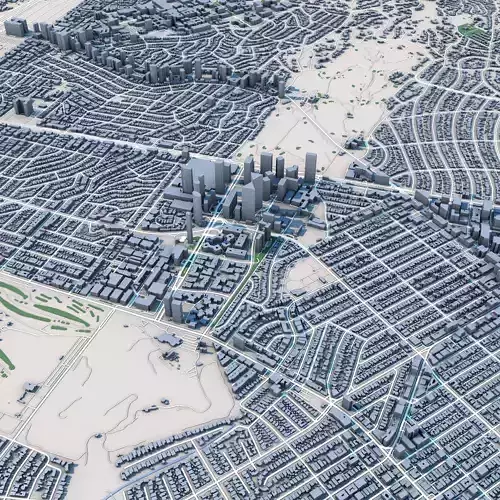 Beverly Hills City California 3D model