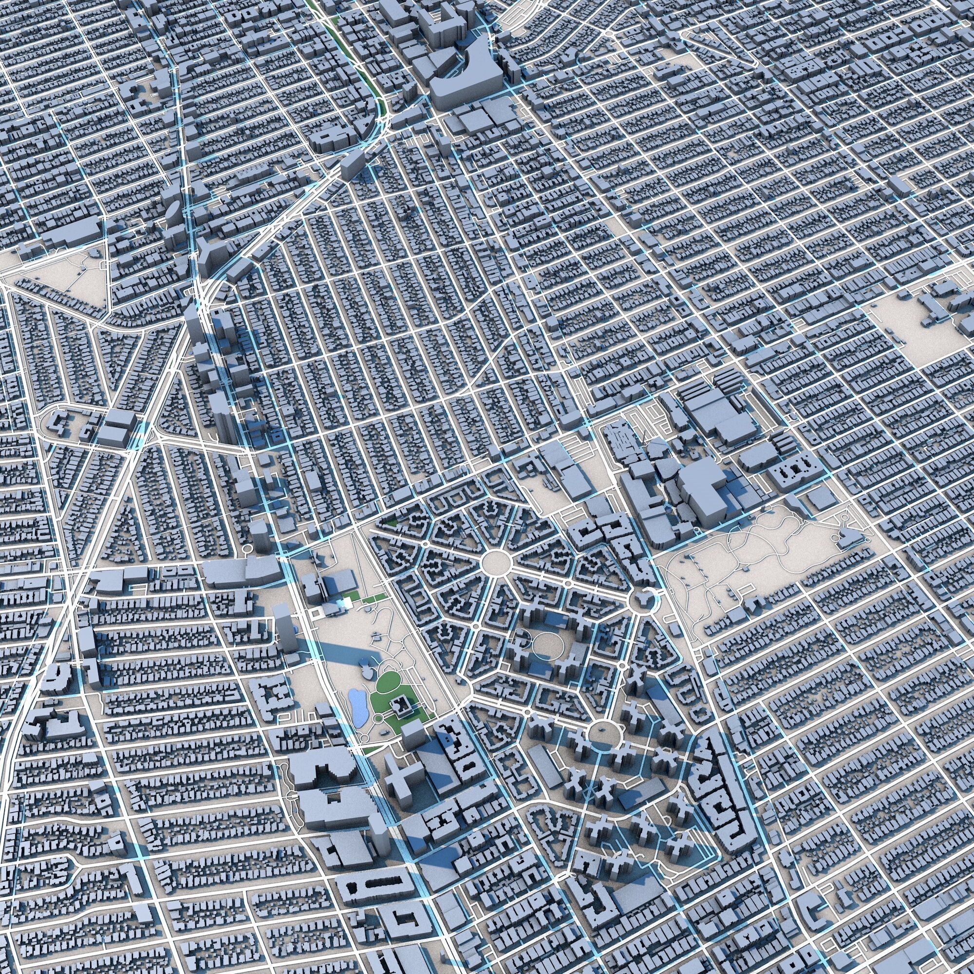 Beverly Hills City California 3D model_8