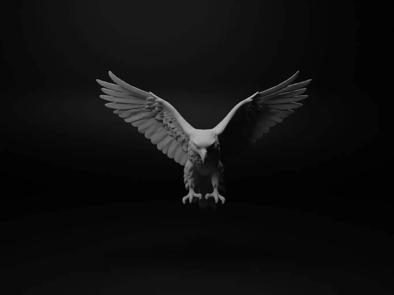 Falcon Animal Figure 3D print model