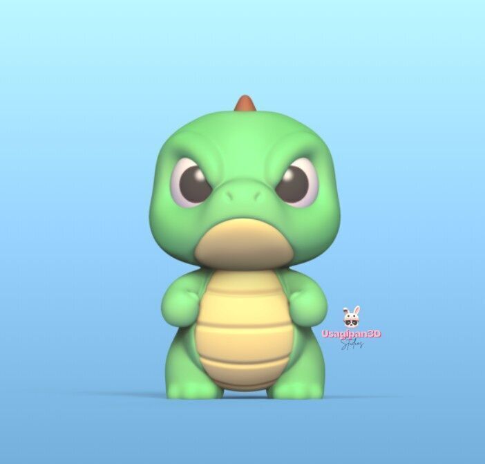 Angry Dino 3D print model_1