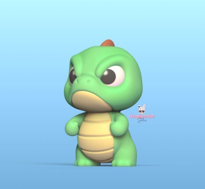 Angry Dino 3D print model_2