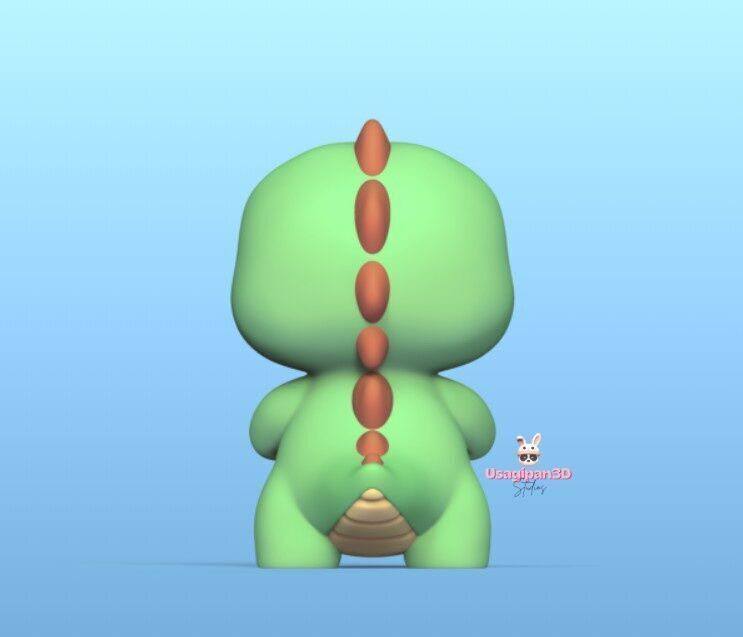 Angry Dino 3D print model_4