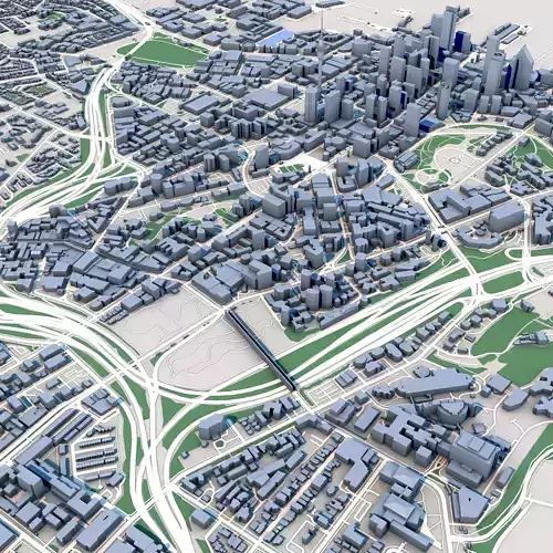 Auckland City North Island New Zealand 3D model