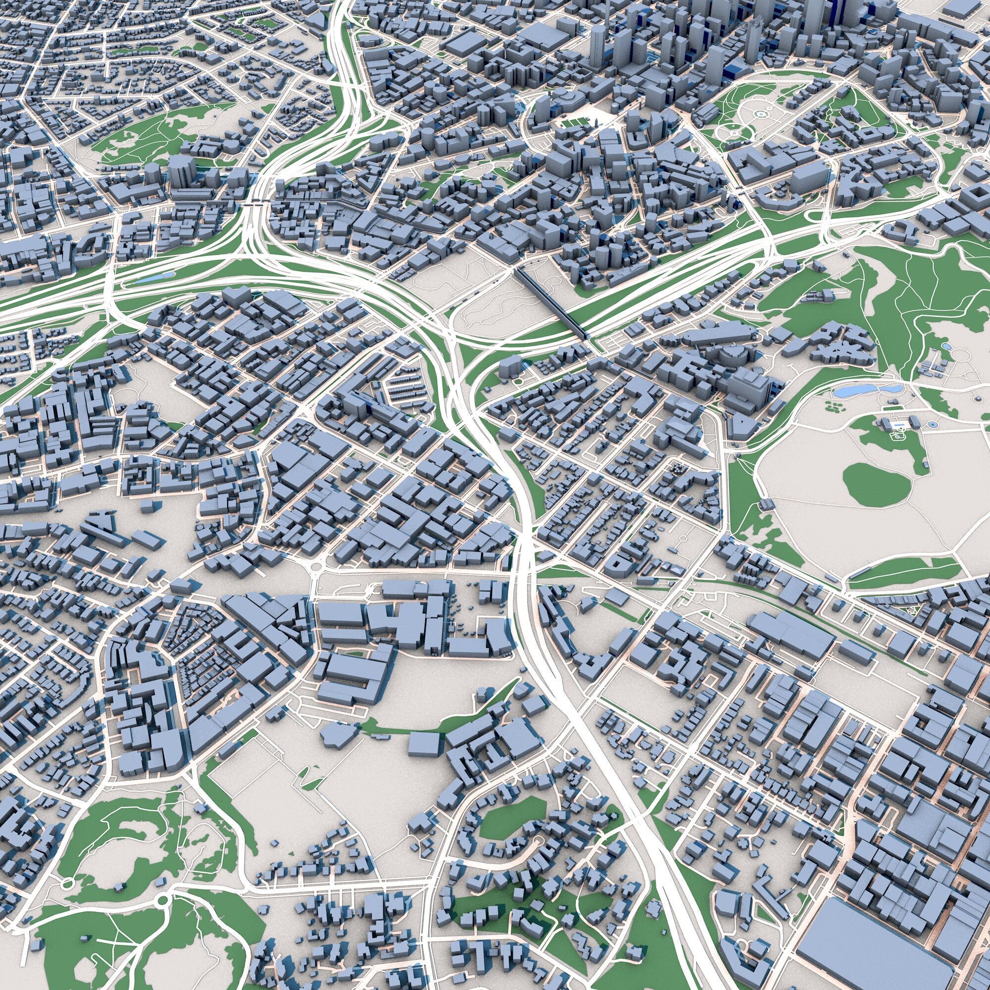 Auckland City North Island New Zealand 3D model_2