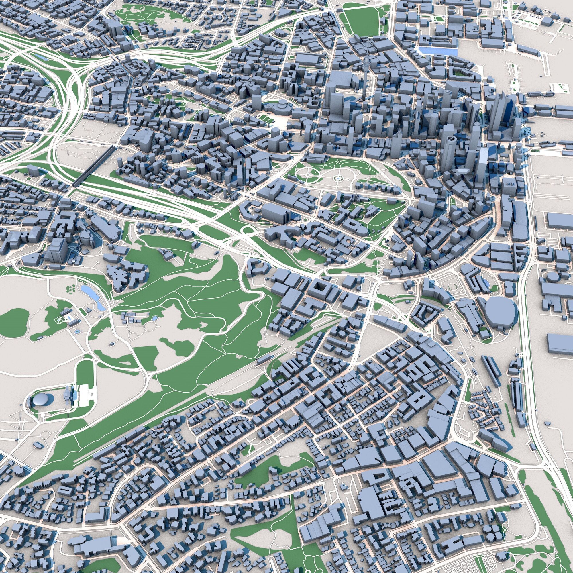 Auckland City North Island New Zealand 3D model_4