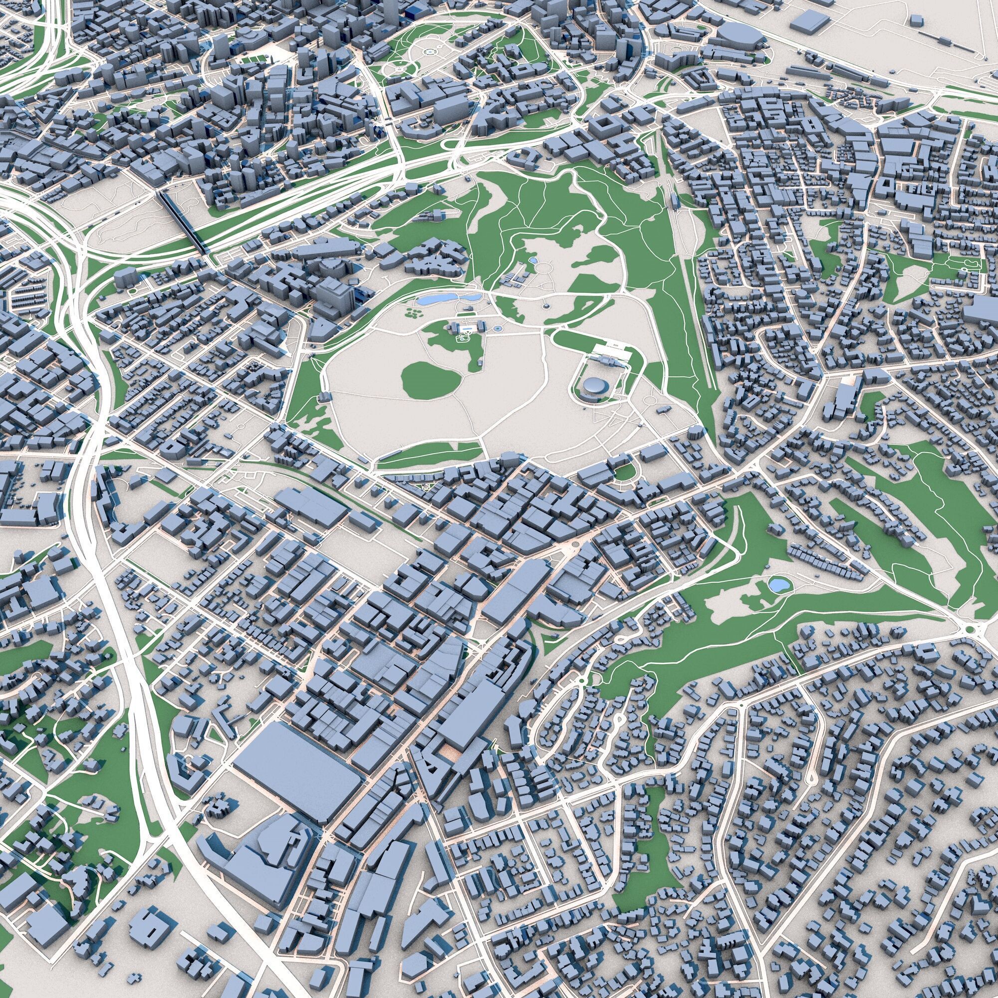 Auckland City North Island New Zealand 3D model_3