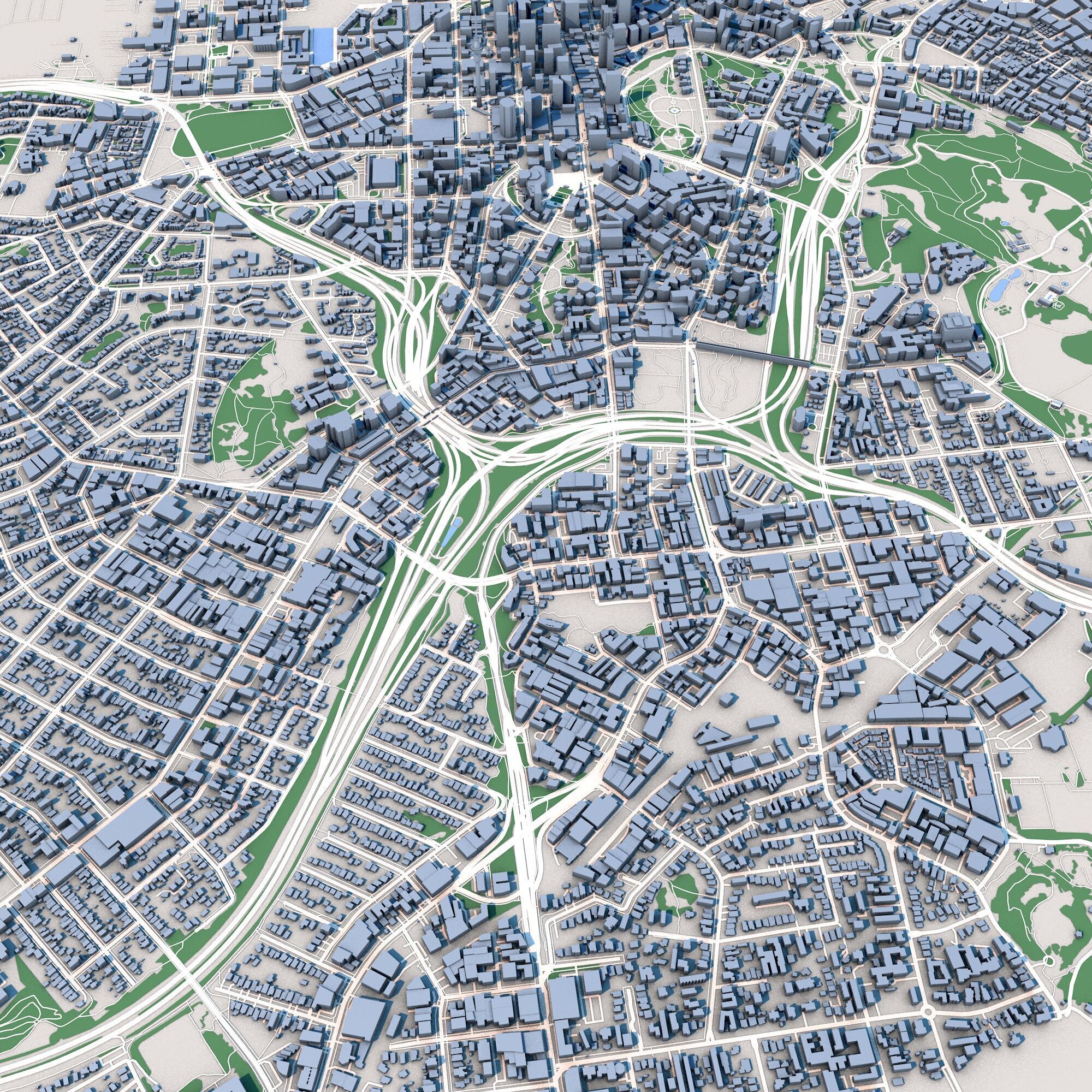 Auckland City North Island New Zealand 3D model_10